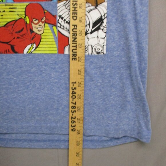 DC Comics Character Graphic Print Raglan Short Sleeve Blue Men Size | L - Picture 7 of 10